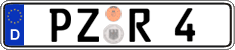 German license plate, Regular plates