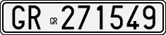 License plate of Italy, Cars (1927 year series)