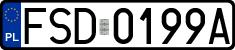 License plates of Poland, Regular car plates