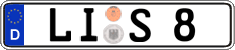 German license plate, Regular plates