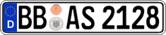 German license plate, Regular plates