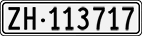 License plate of Switzerland, Cars