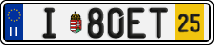 license plates of Hungary, Temporary (2022)