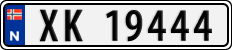 License plate of Norway, Cars