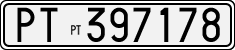 License plate of Italy, Cars (1927 year series)