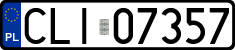 License plates of Poland, Regular car plates