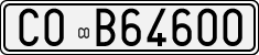 License plate of Italy, Cars (1927 year series)