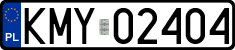 License plates of Poland, Regular car plates