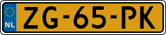 License plate of the Netherlands, Cars