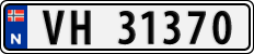 License plate of Norway, Cars