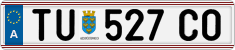 License plate of Austria, Regular plates