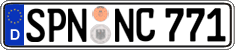 German license plate, Regular plates