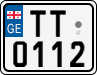 License plate of Georgia, Motorcycles (2014)