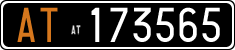 License plate of Italy, Cars (1927 year series)