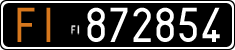 License plate of Italy, Cars (1927 year series)