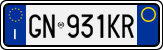 License plate of Italy, Cars (1994 year series)