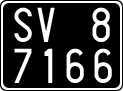 License plate of Italy, Cars (1927 year series)