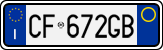 License plate of Italy, Cars (1994 year series)
