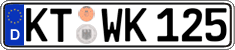 German license plate, Regular plates