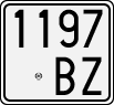License plate of Italy, Motorcycles (1927 year series)