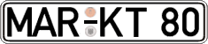 German license plate, Regular plates