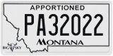 Montana, Apportioned