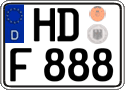 German license plate, Regular plates