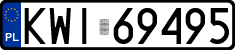 License plates of Poland, Regular car plates