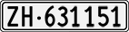 License plate of Switzerland, Cars