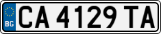 License plate of Bulgaria, Cars