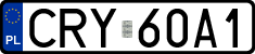 License plates of Poland, Regular car plates