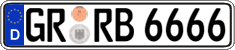German license plate, Regular plates