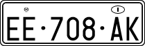 License plate of Italy, Temporary