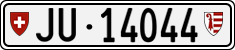 License plate of Switzerland, Cars