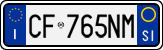 License plate of Italy, Cars (1994 year series)