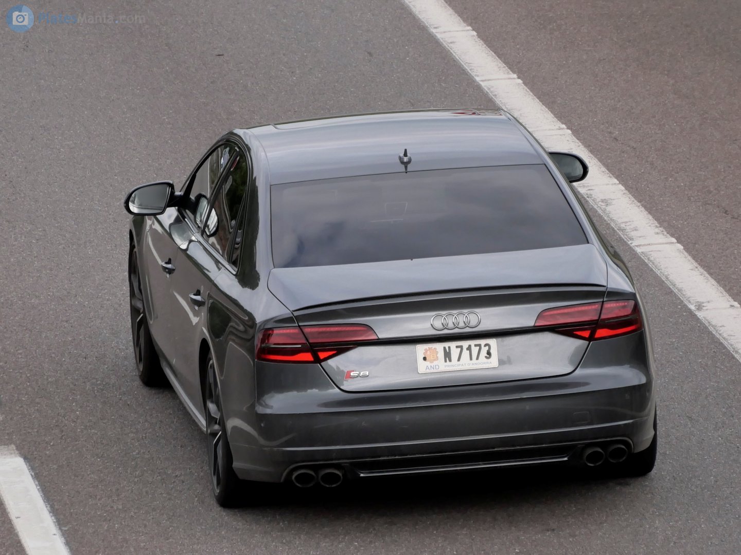 N 7173, Audi S8 3rd gen (D4/4H), facelift, 2013–2017