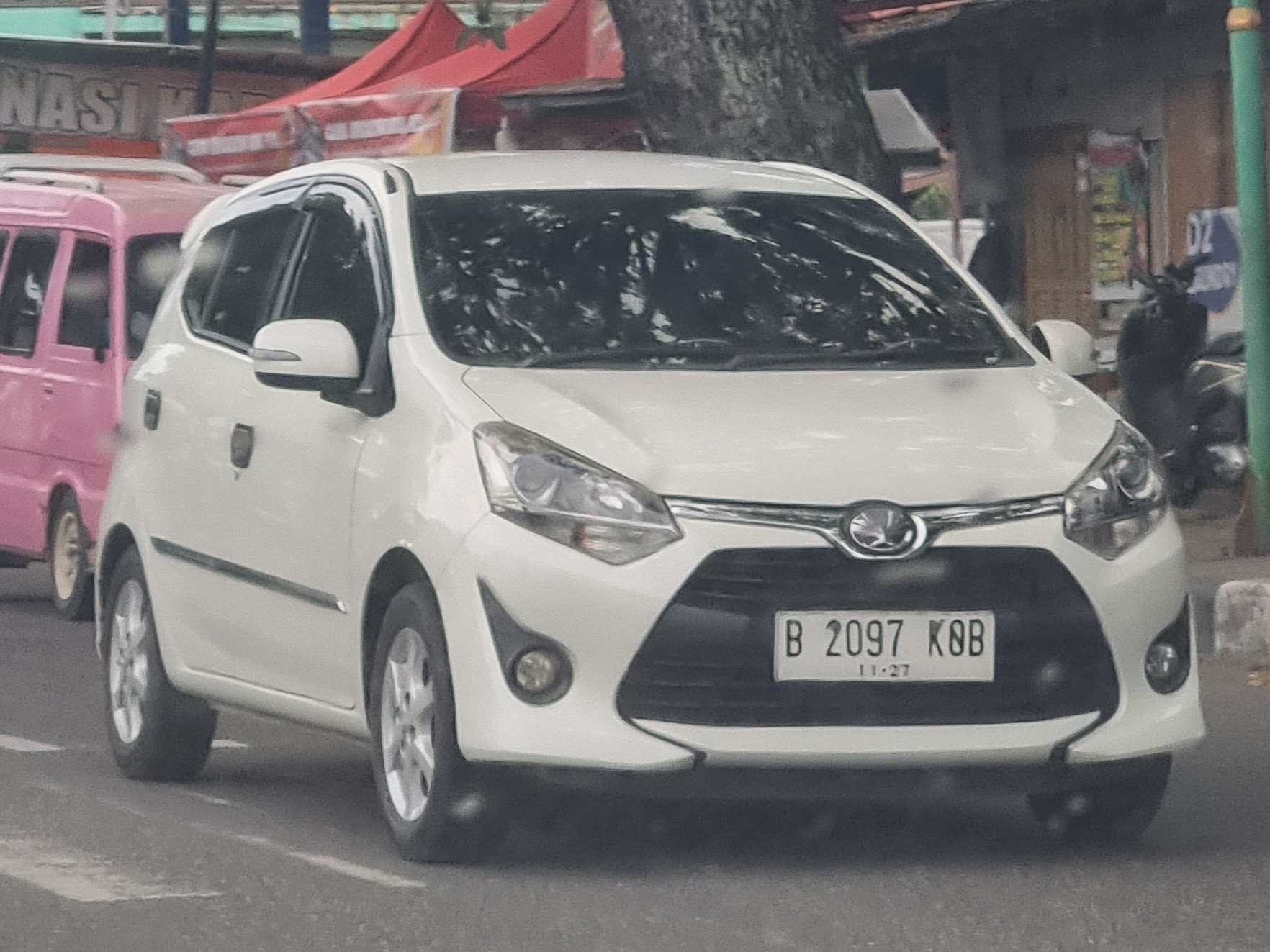 B 2097 KOB, Toyota Agya 1st gen (B100), 1st facelift, 2017–2020