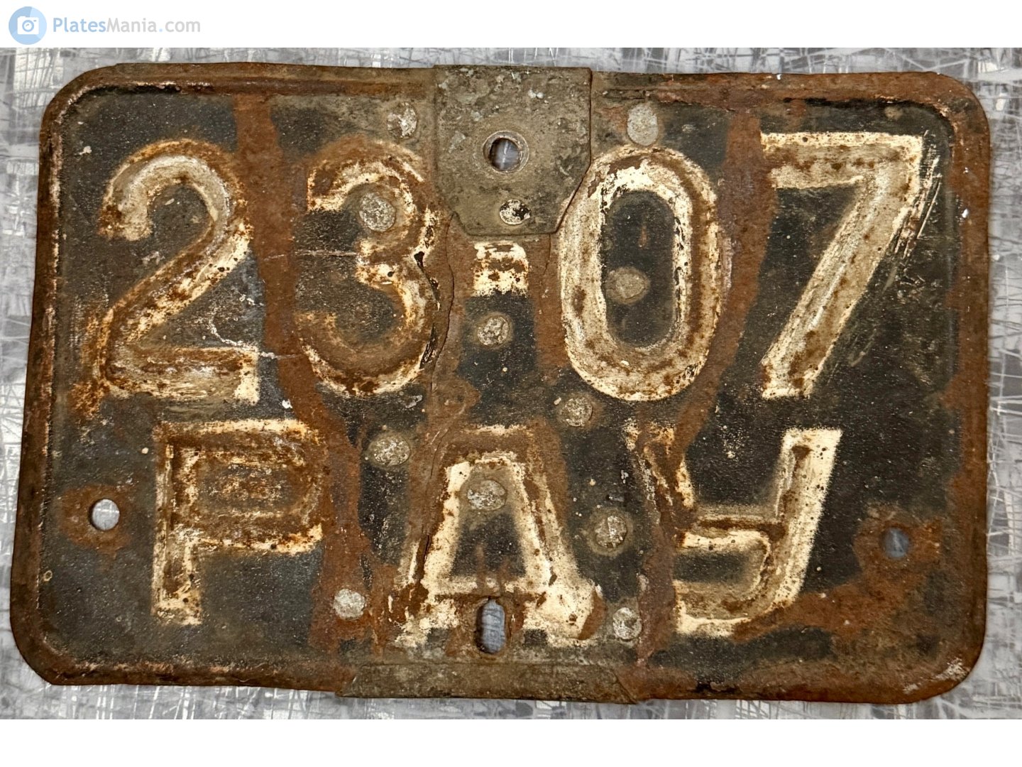 2307 РДУ, License plate without vehicle 
