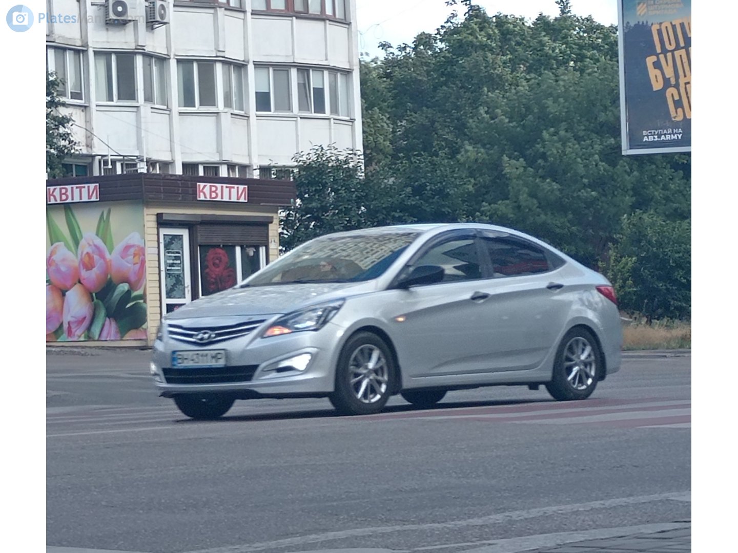BH 4311 AP, Hyundai Accent 4th gen Sedan (RB), facelift, 2014–2019