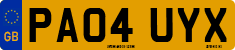 License plate of the United Kingdom, 2001 year system