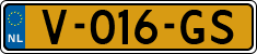License plate of the Netherlands, Light Commercial Vehicles (1994 system)