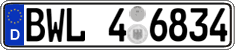 German license plate, Regional authorities