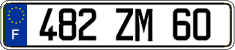 French license plate, FNI