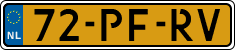 License plate of the Netherlands, Cars