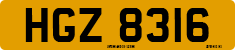 License plate of the United Kingdom, Northern Ireland (1966)