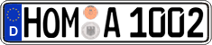 German license plate, Regular plates