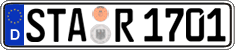 German license plate, Regular plates