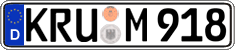 German license plate, Regular plates