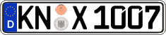 German license plate, Regular plates