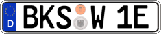 German license plate, Electric vehicles